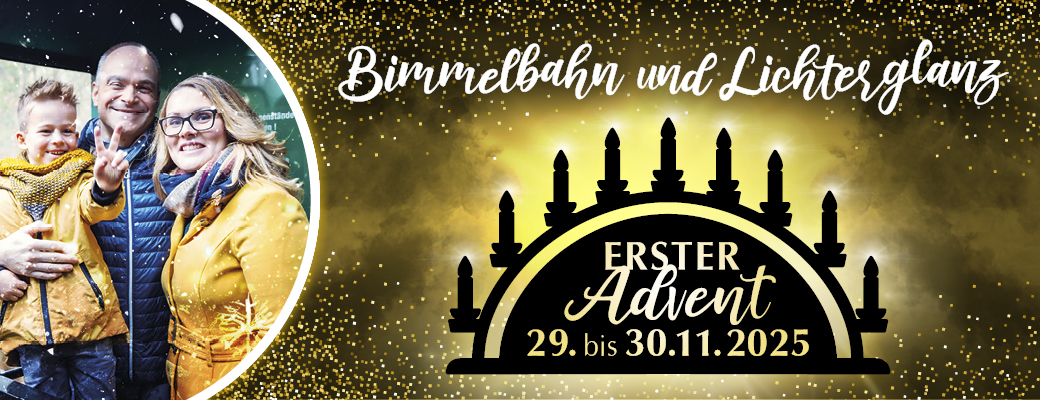 Bimmelbahn und Lichterglanz entlang der Weißeritztalbahn am ersten Adventswochenende 2025, auch am Bahnhof Rabenau und Haltepunkt Spechtritz