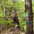 Felsformation Predigtstuhl am Wanderweg Sagenweg Rabenauer Grund nahe der Stuhlbauerstadt Rabenau Erholung Landidylle Wandern Kurzurlaub im Weißeritztal Stuhlbau Handwerk