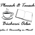 Logo Plausch & Tausch Bücherei Oelsa jeden 2. Donnerstag im Monat